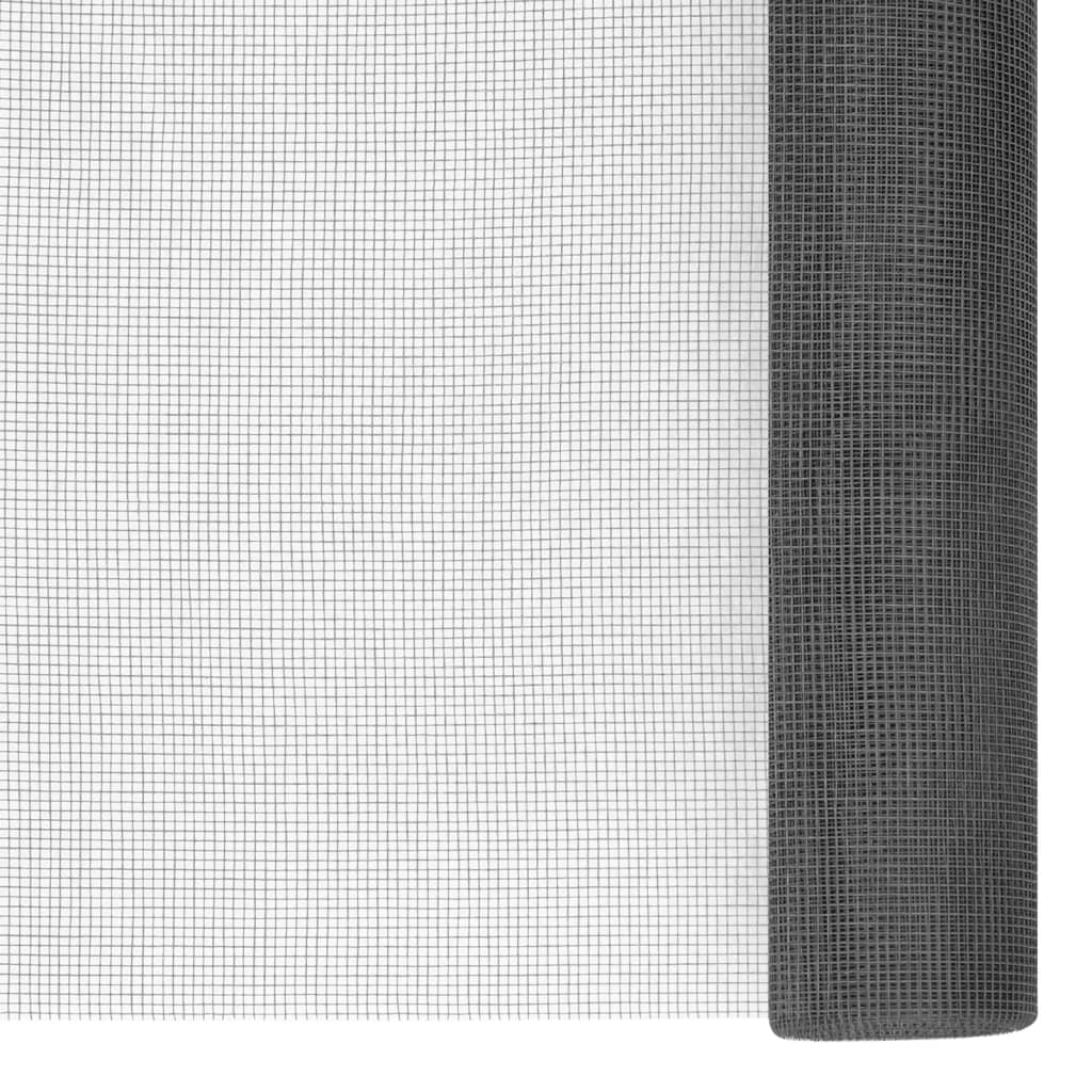 vidaXL Écran en treillis Fibre de verre 60x500 cm Noir