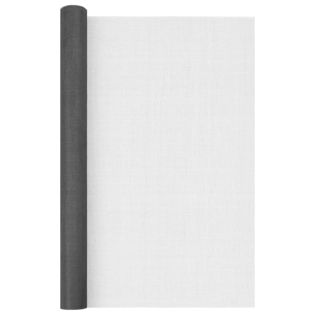 vidaXL Écran en treillis Fibre de verre 60x1000 cm Noir