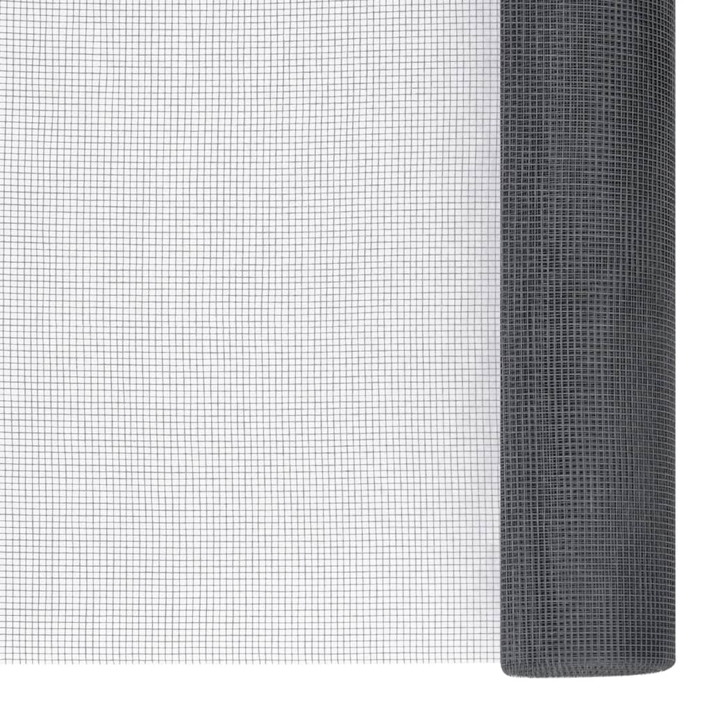 vidaXL Écran en treillis Fibre de verre 80x1000 cm Gris