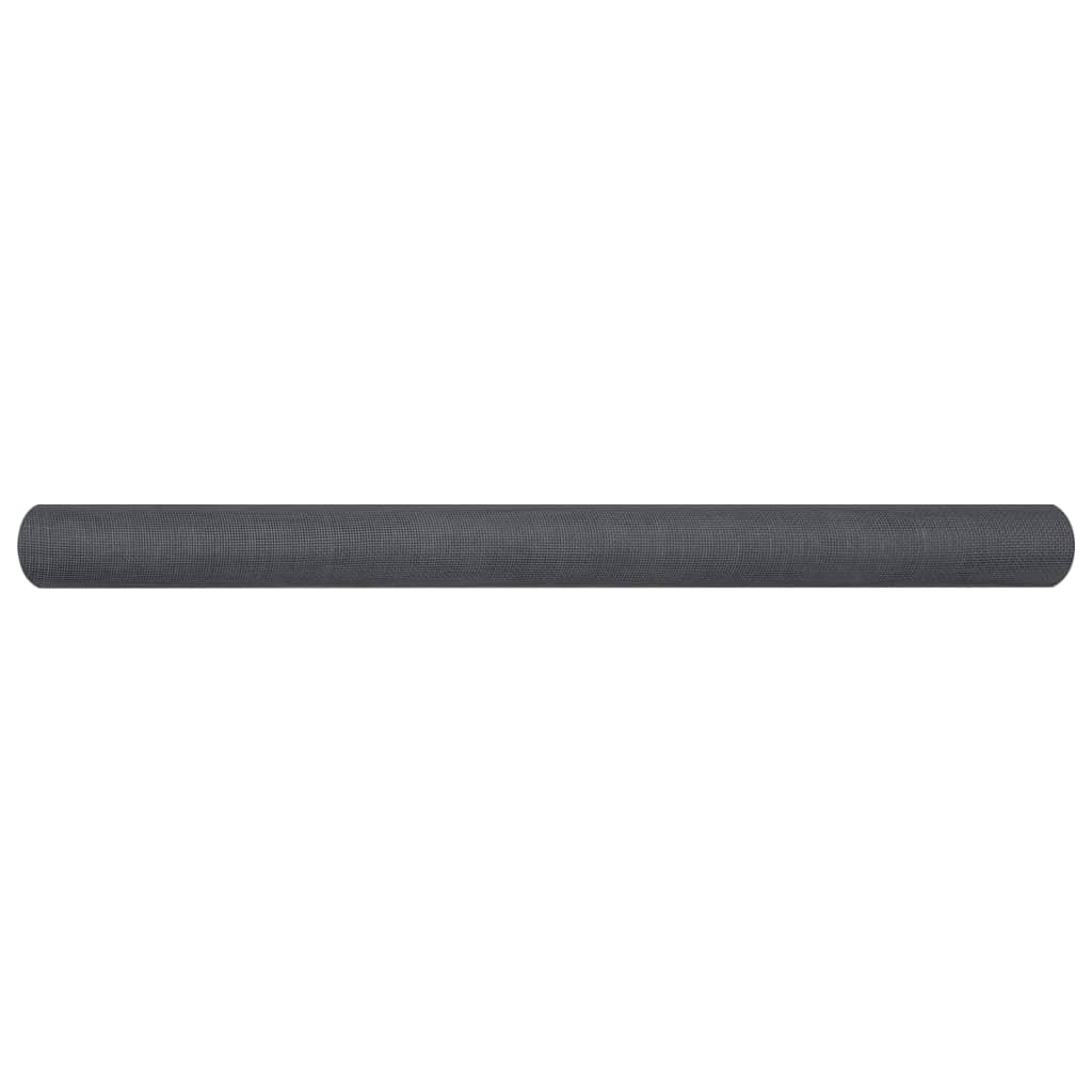 vidaXL Écran en treillis Fibre de verre 112x500 cm Gris