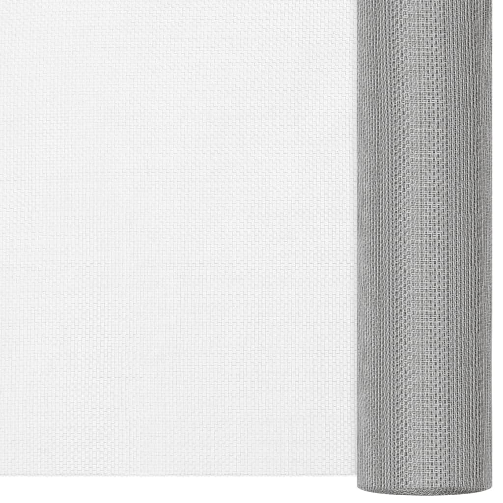 vidaXL Écran en treillis Acier inoxydable 60x500 cm Argenté