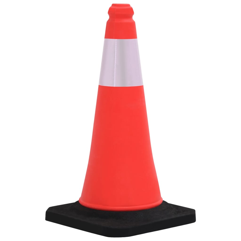 vidaXL Cônes de signalisation réfléchissants à base lourde 4 pcs 50 cm