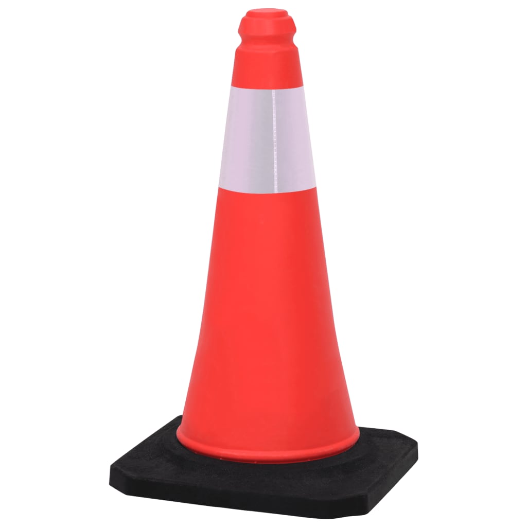 vidaXL Cônes de signalisation réfléchissants à base lourde 4 pcs 50 cm