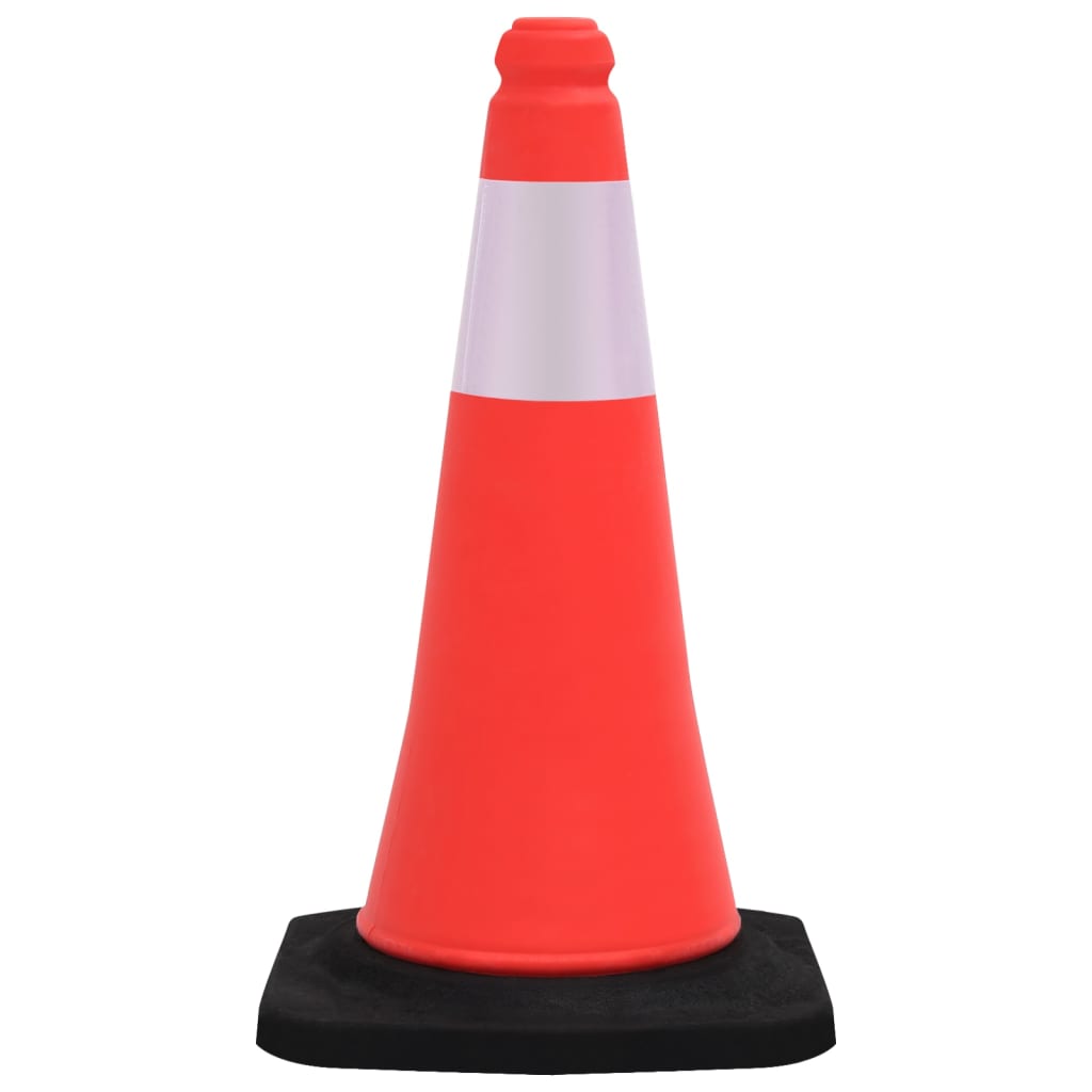 vidaXL Cônes de signalisation réfléchissants à base lourde 10 pcs 50cm