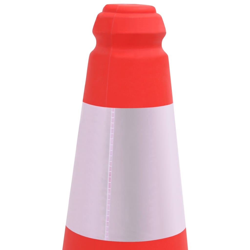 vidaXL Cônes de signalisation réfléchissants à base lourde 10 pcs 50cm