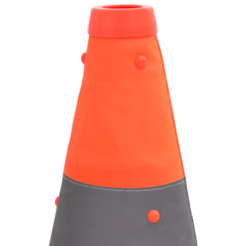 vidaXL Cônes de signalisation escamotables 10 pcs 42 cm