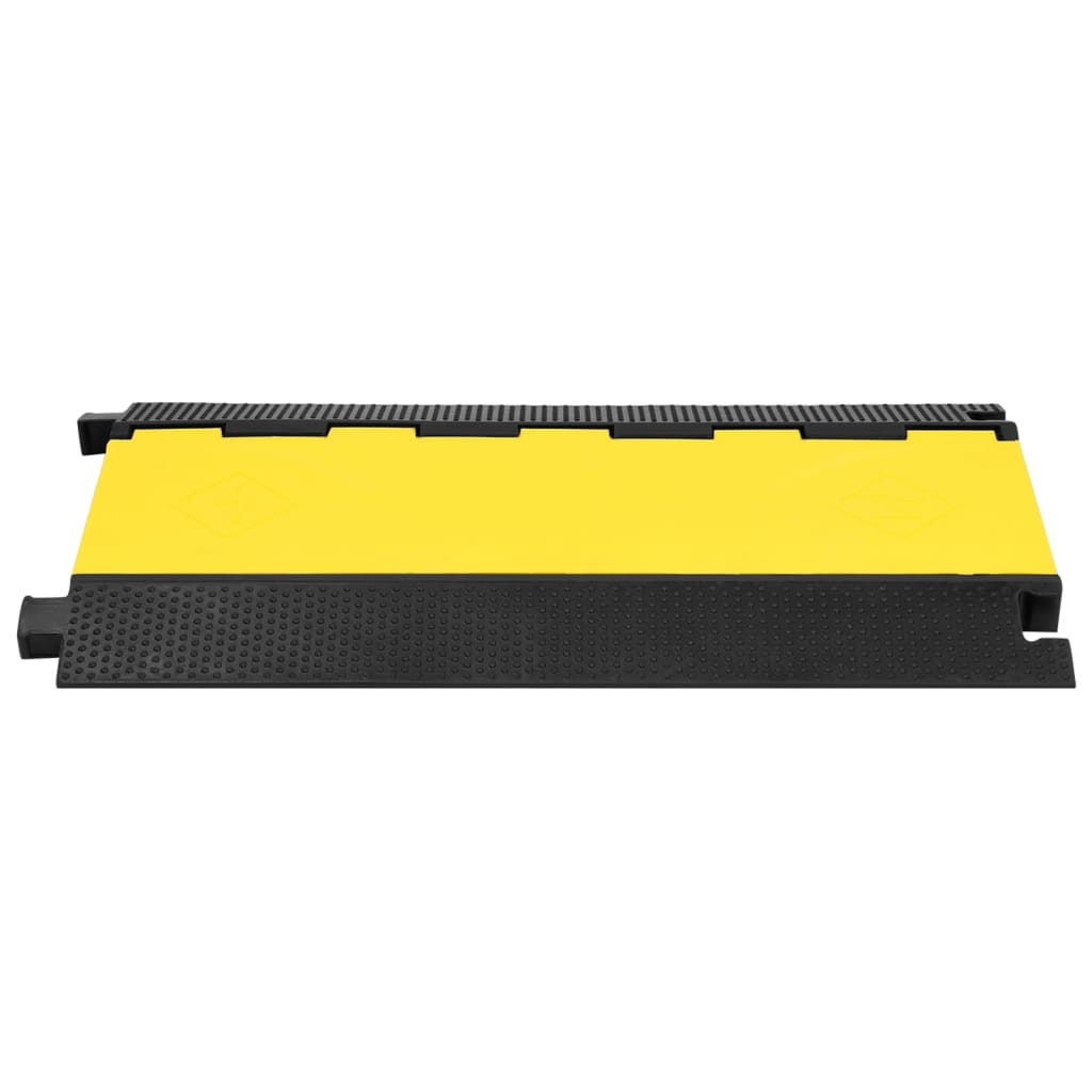 vidaXL Rampe de protection de câble avec 5 canaux 90 cm caoutchouc