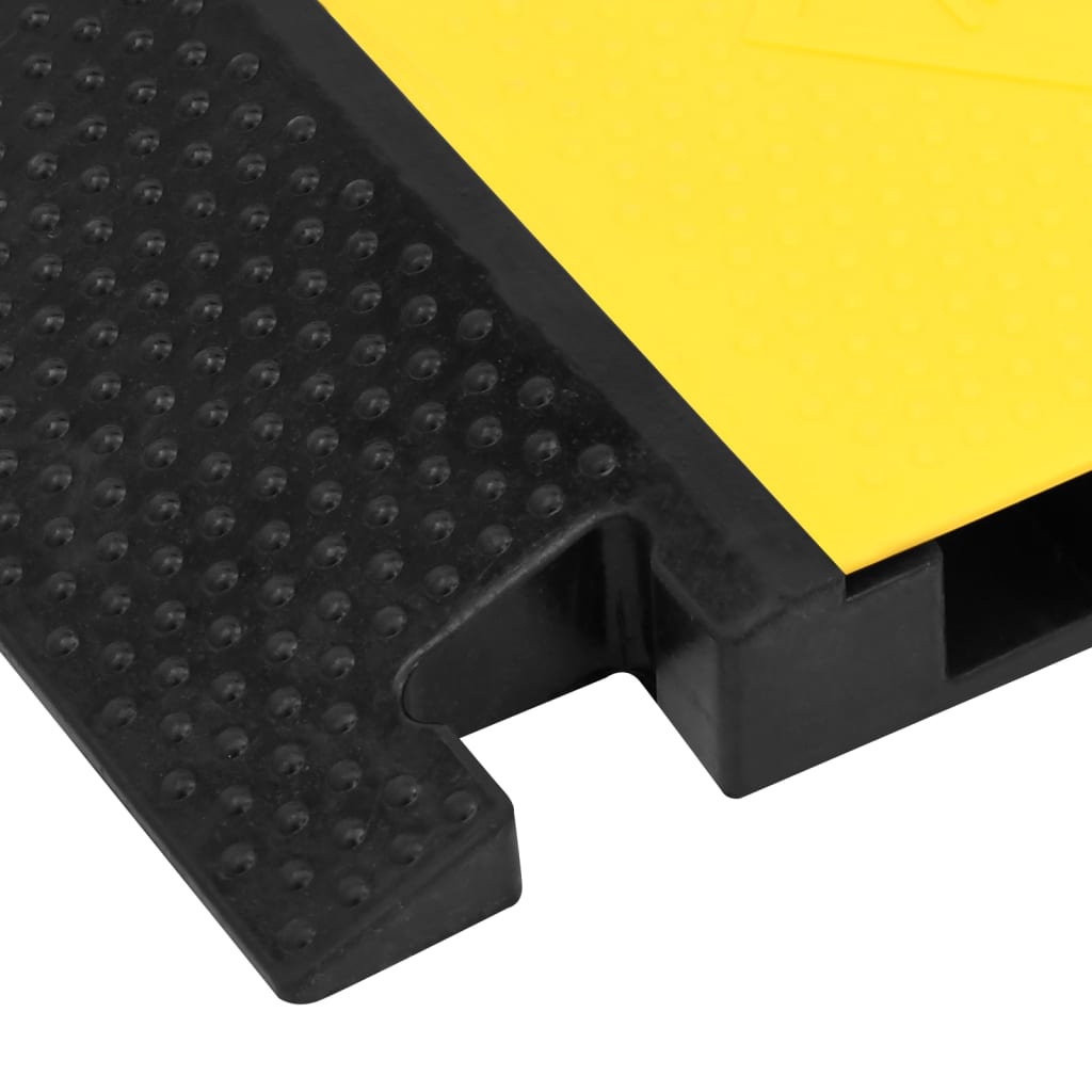 vidaXL Rampe de protection de câble avec 5 canaux 90 cm caoutchouc