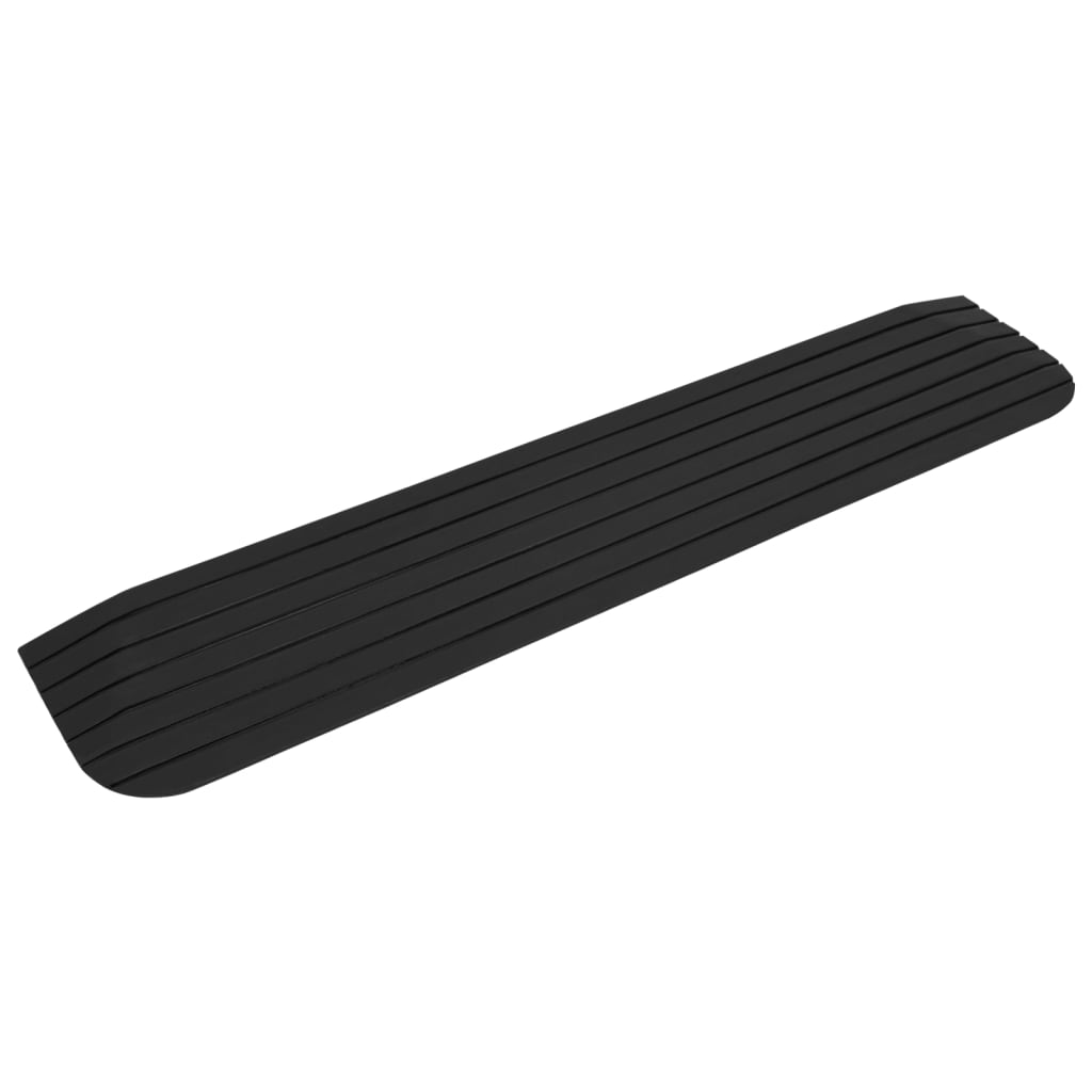 vidaXL Rampe de seuil 110x21x2,5 cm Caoutchouc