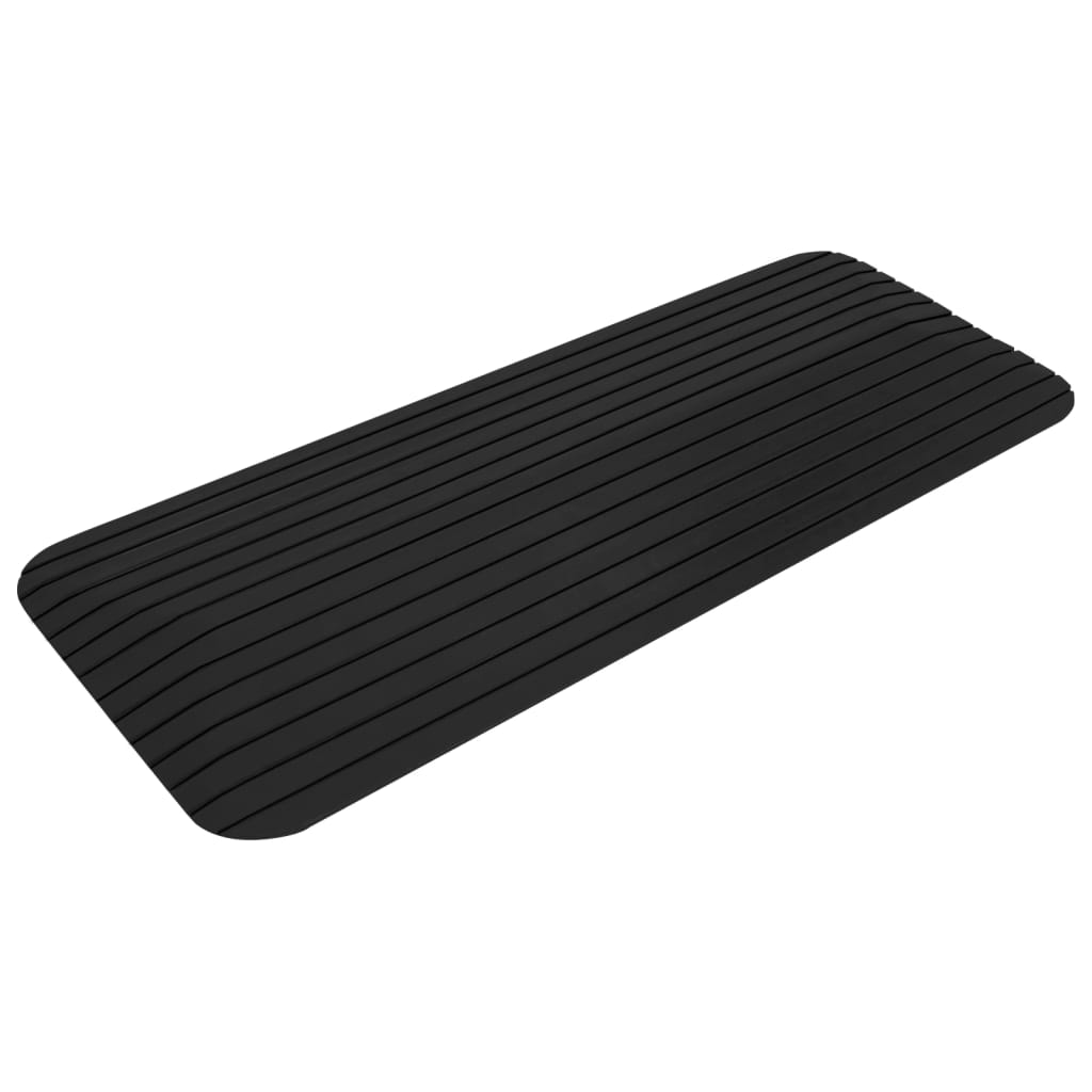 vidaXL Rampe de seuil 110x21x2,5 cm Caoutchouc