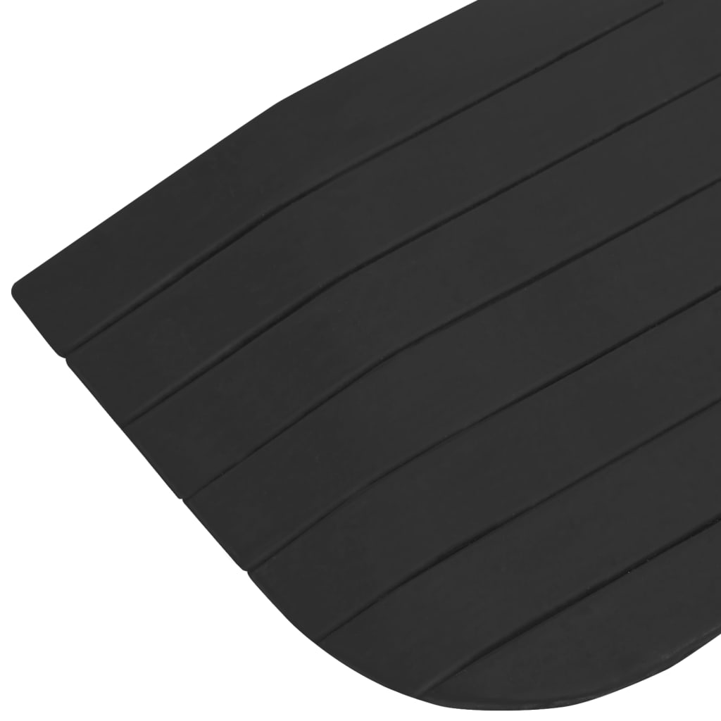 vidaXL Rampe de seuil 110x21x2,5 cm Caoutchouc