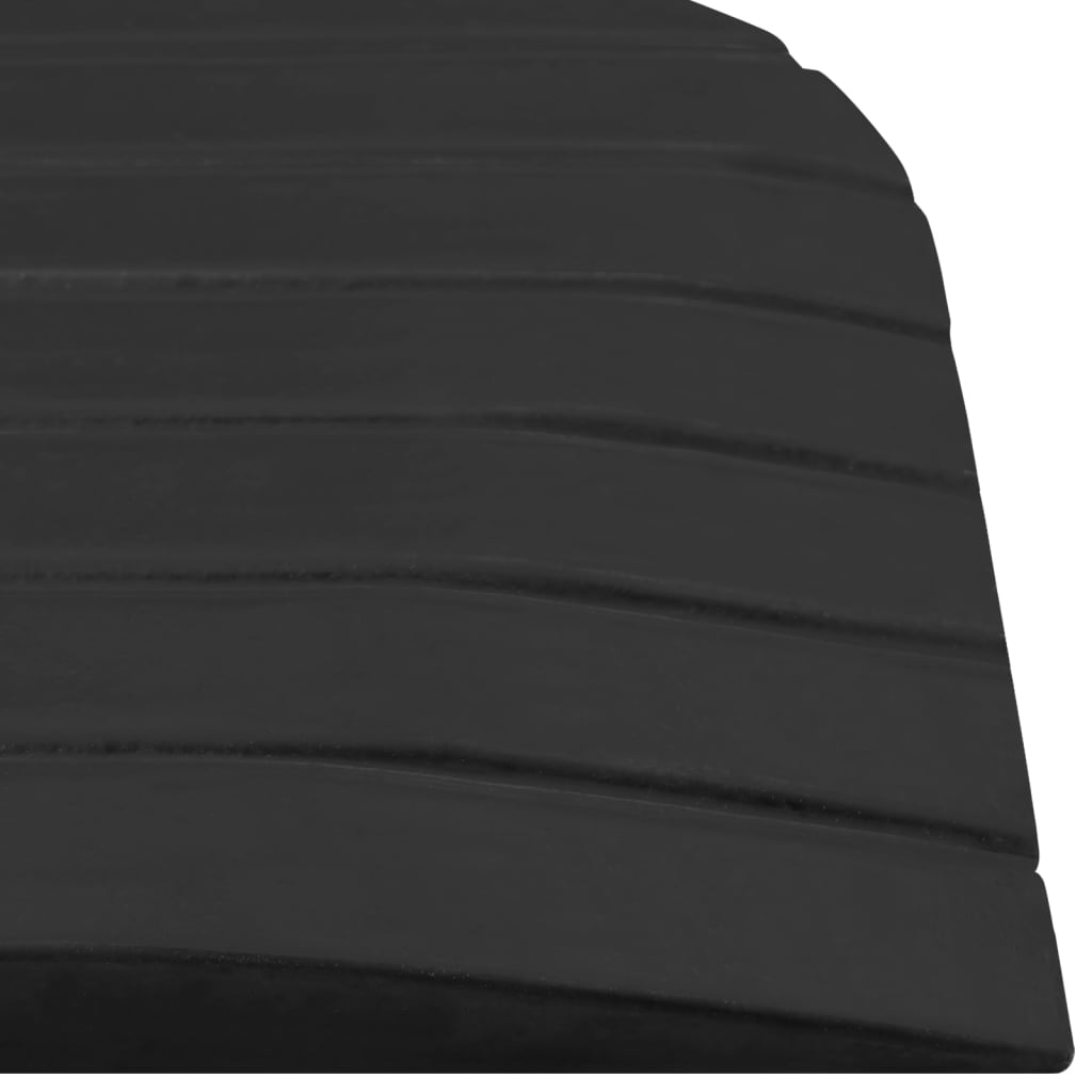 vidaXL Rampe de seuil 110x21x2,5 cm Caoutchouc