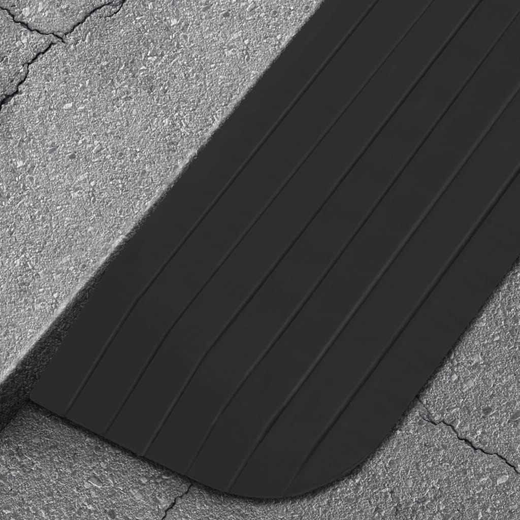 vidaXL Rampe de seuil 110x21x2,5 cm Caoutchouc