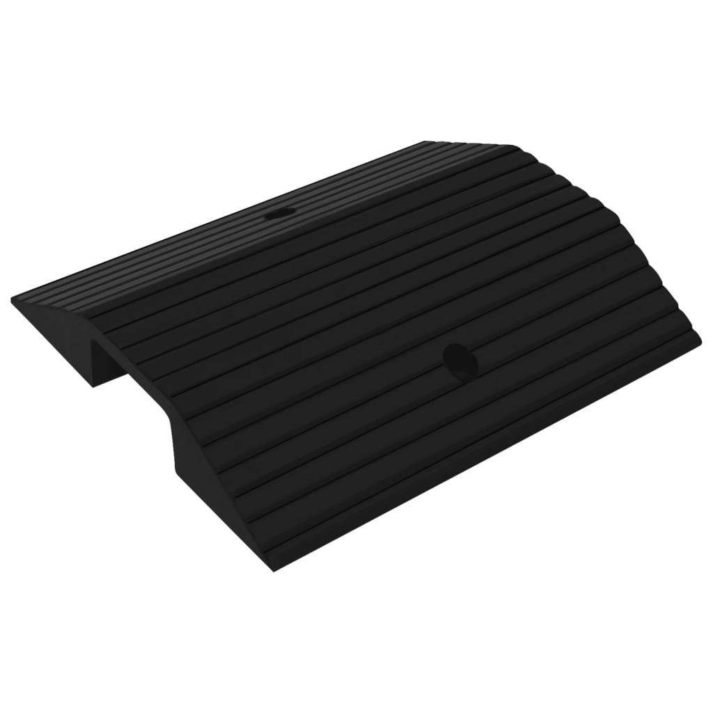 vidaXL Rampes de seuil de pont 3 pcs 49x40x8 cm Caoutchouc