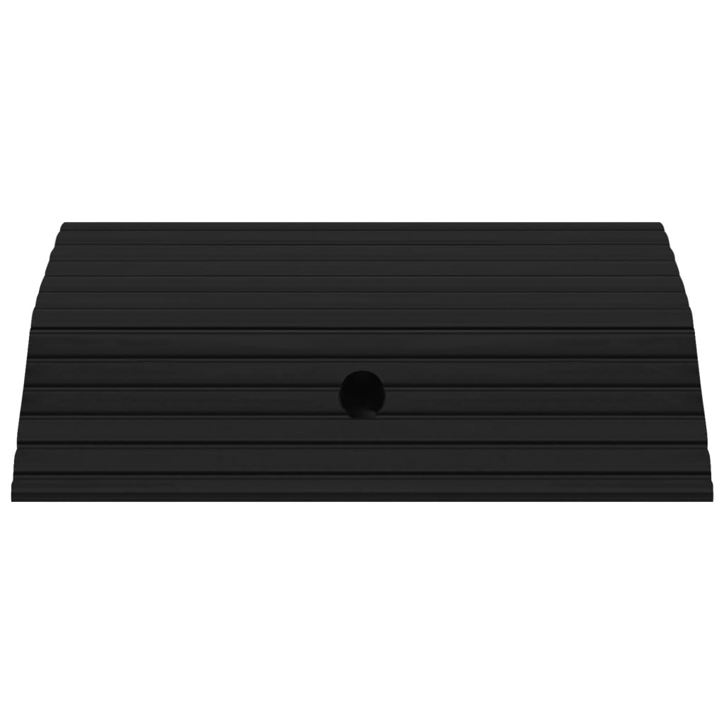 vidaXL Rampes de seuil de pont 3 pcs 49x40x8 cm Caoutchouc