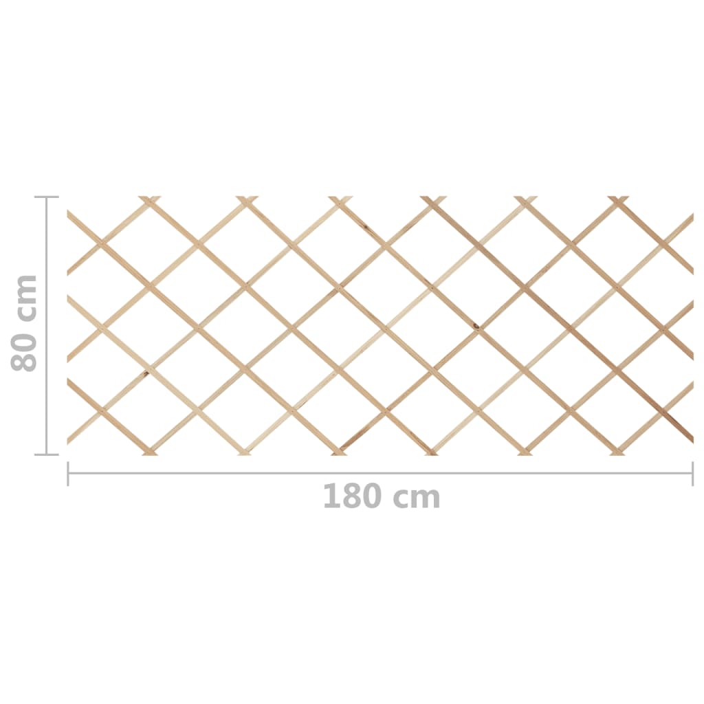vidaXL Clôtures en treillis 5 pcs Bois de sapin massif 180x80 cm