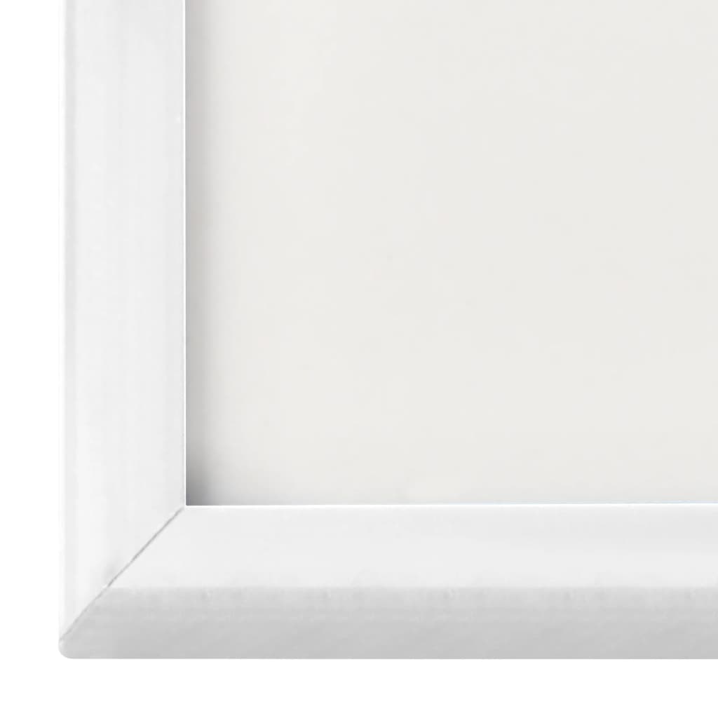 vidaXL Collage de cadres photo 3 pcs au mur table Blanc 21x29,7 cm MDF