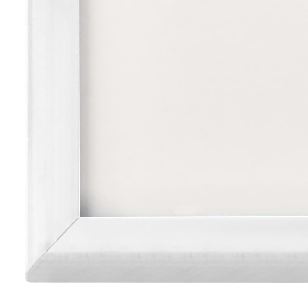 vidaXL Collage de cadres photo 5 pcs de table Blanc 21x29,7 cm MDF