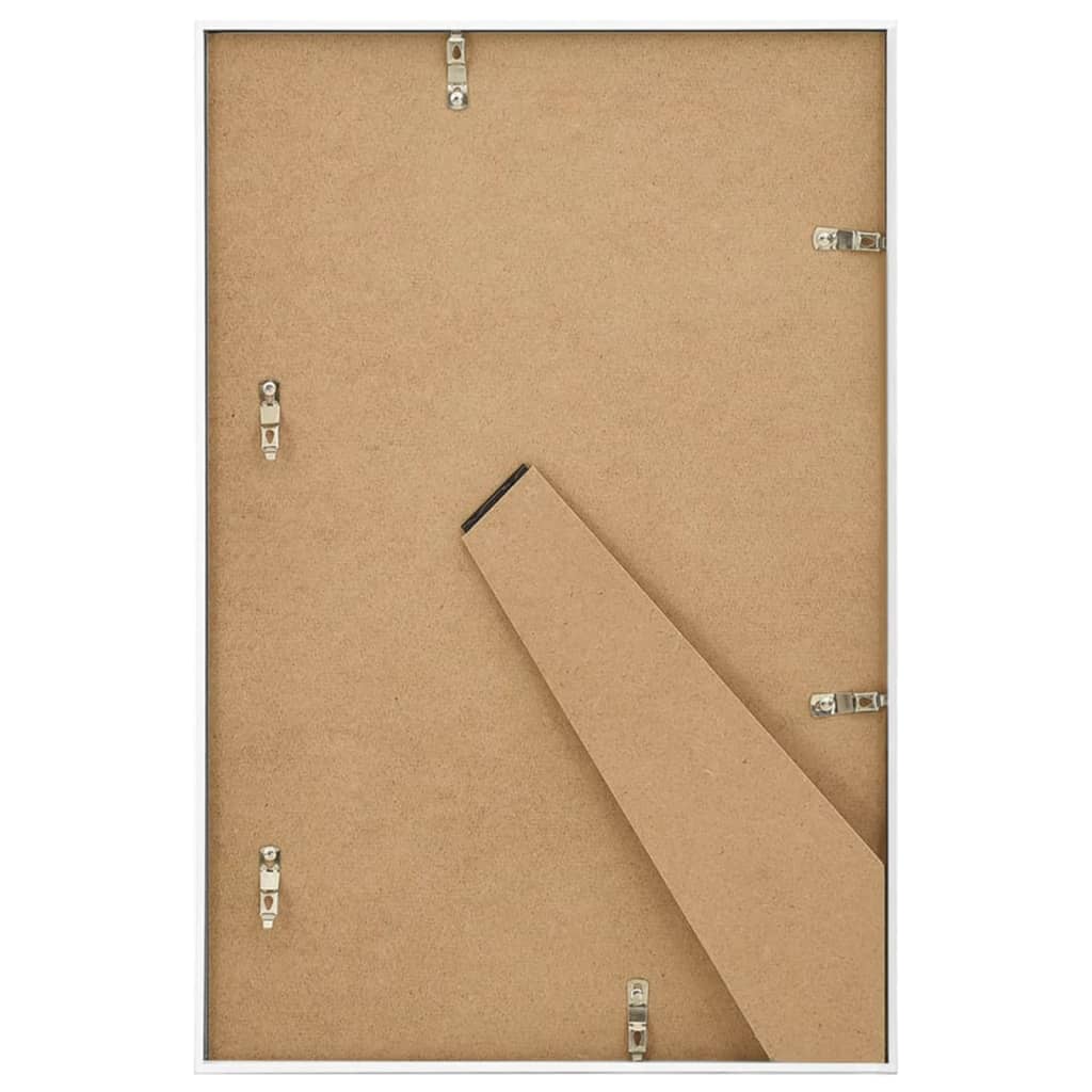 vidaXL Collage de cadres photo 5 pcs de table Blanc 21x29,7 cm MDF