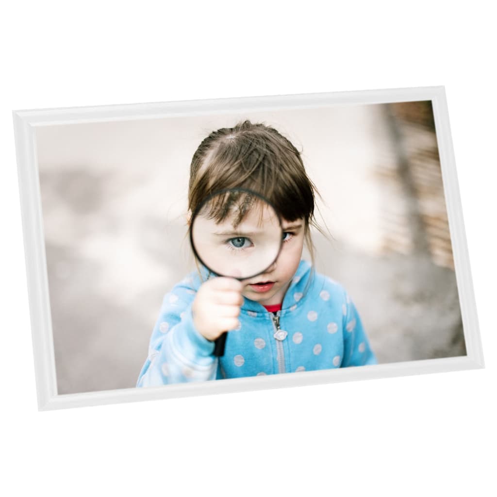 vidaXL Collage de cadres photo 3 pcs de table Blanc 21x29,7 cm MDF