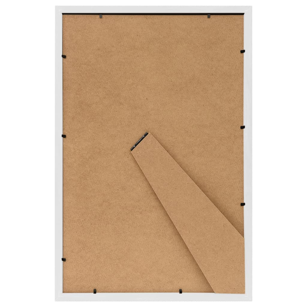 vidaXL Collage de cadres photo 3 pcs de table Blanc 21x29,7 cm MDF