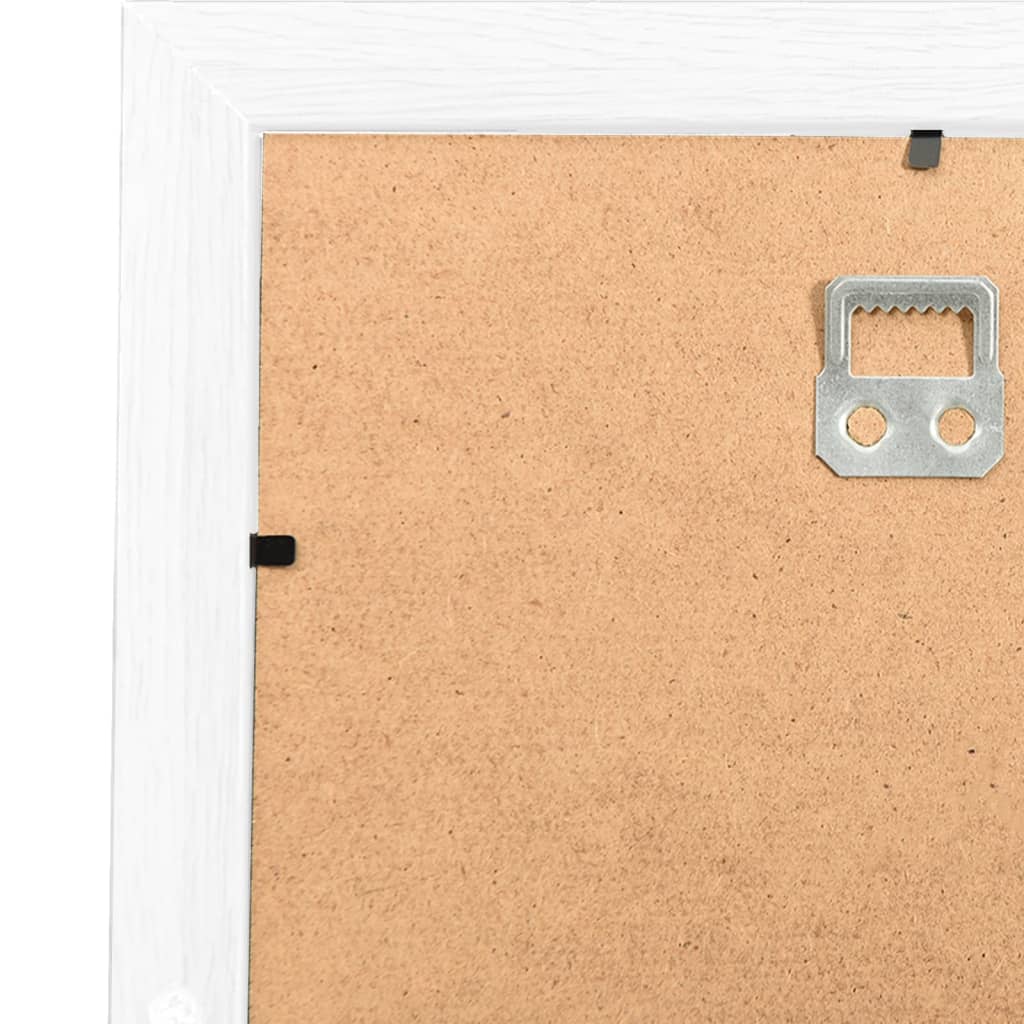 vidaXL Collage de cadres photo pour photo de 10x(13x18 cm) Blanc MDF