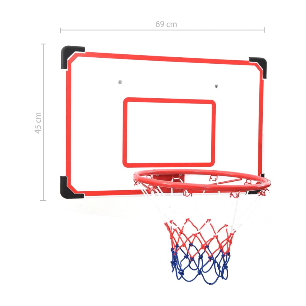 vidaXL Ensemble de panneau de basket mural 5 pcs