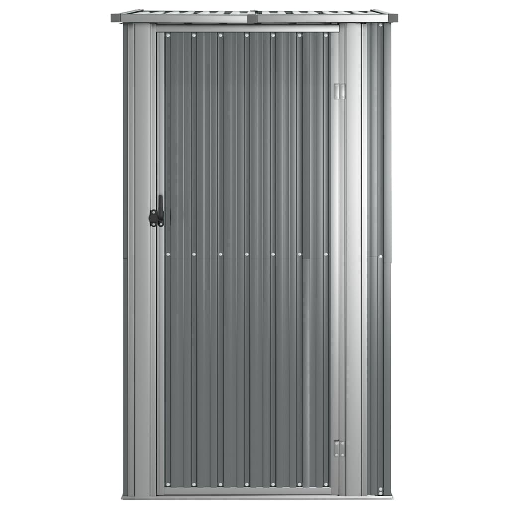 vidaXL Abri de jardin Gris 118,5x97x209,5 cm Acier galvanisé