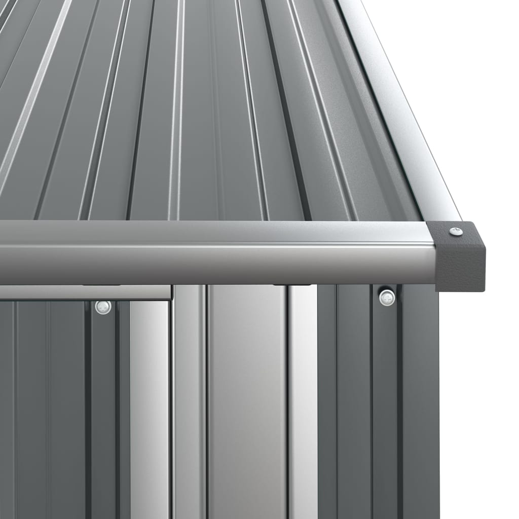 vidaXL Abri de jardin Gris 118,5x97x209,5 cm Acier galvanisé