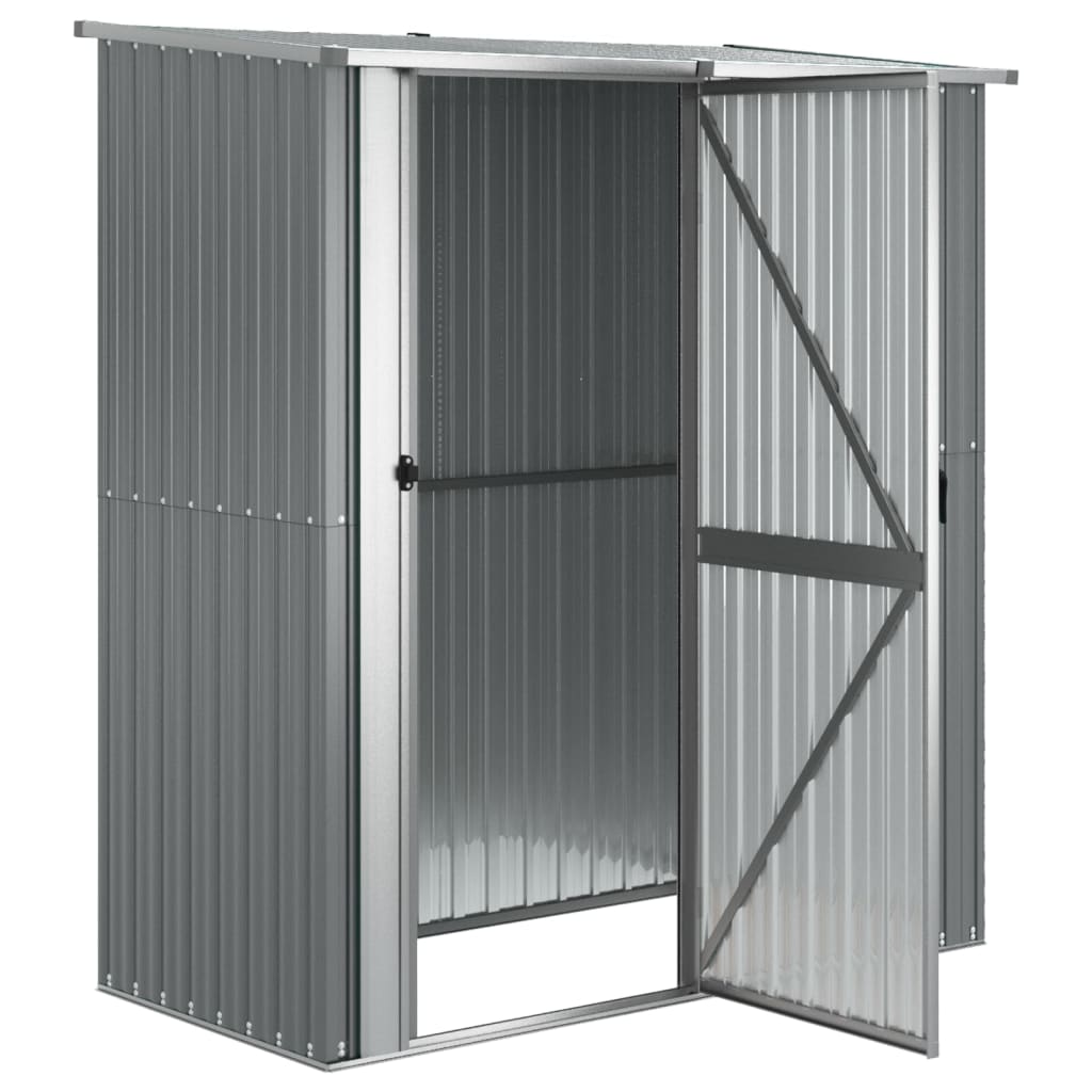 vidaXL Abri de jardin Gris 180,5x97x209,5 cm Acier galvanisé