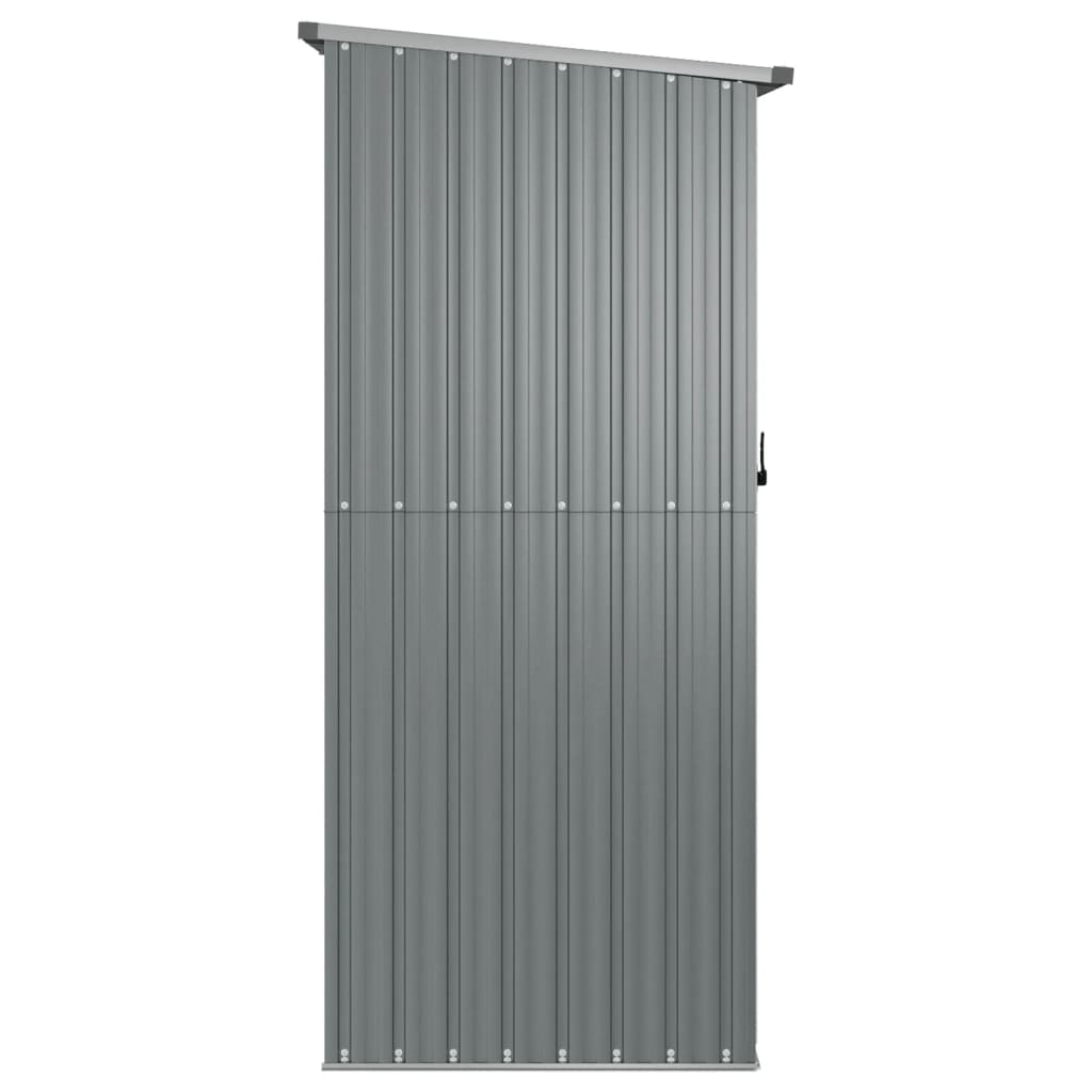 vidaXL Abri de jardin Gris 180,5x97x209,5 cm Acier galvanisé