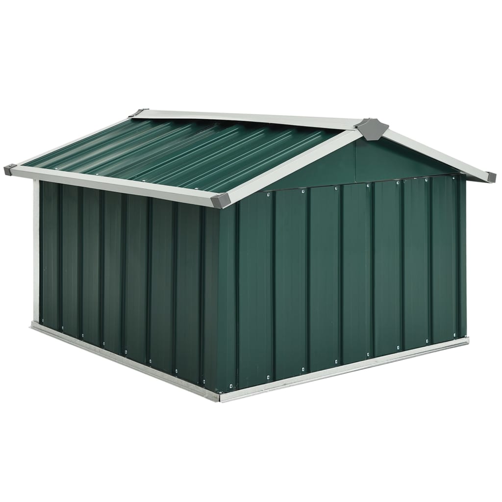 vidaXL Abri tondeuse robot de jardin 92x97x63 cm Acier galvanisé Vert