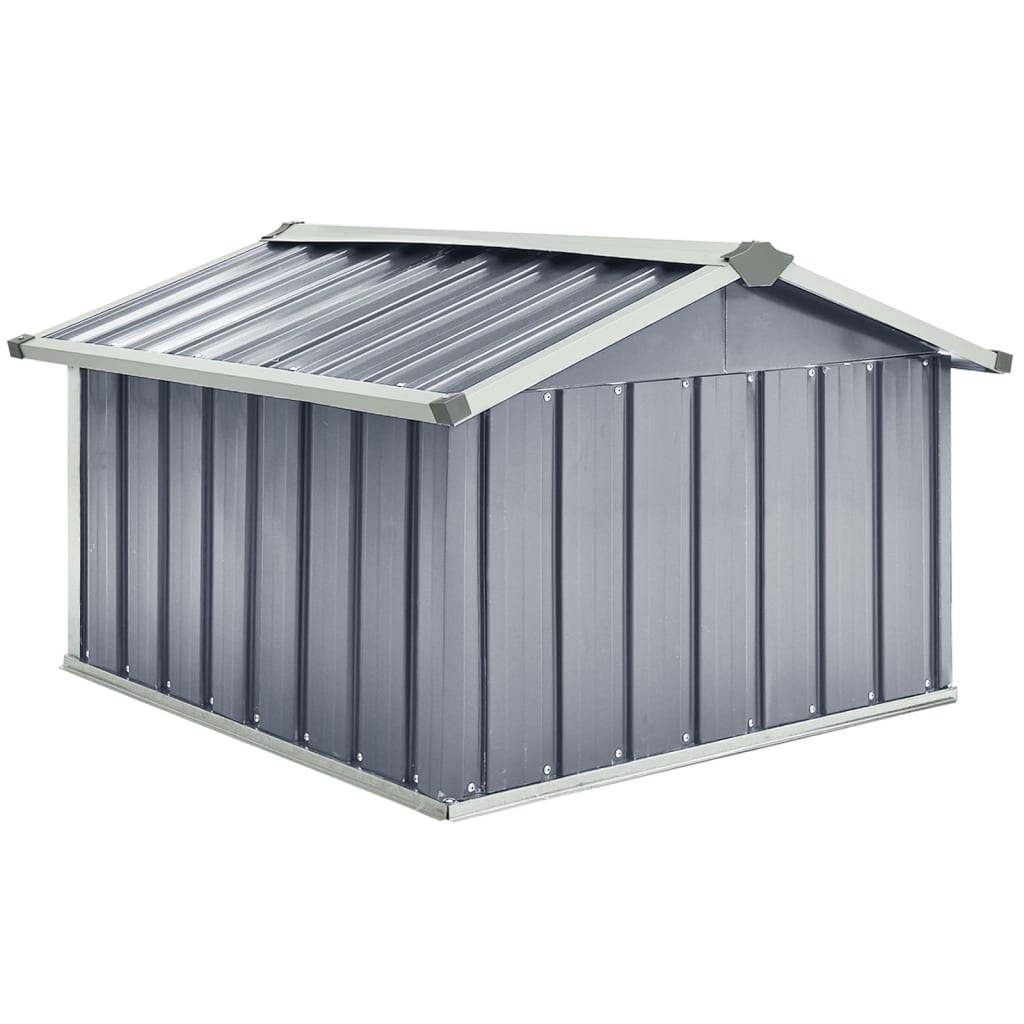 vidaXL Abri pour robot de jardin 92x97x63 cm Acier galvanisé Gris