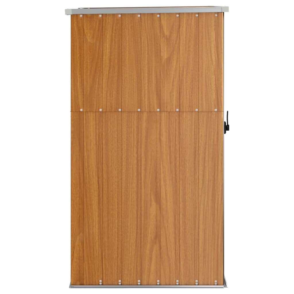 vidaXL Abri à outils de jardin marron 88x89x161 cm acier galvanisé