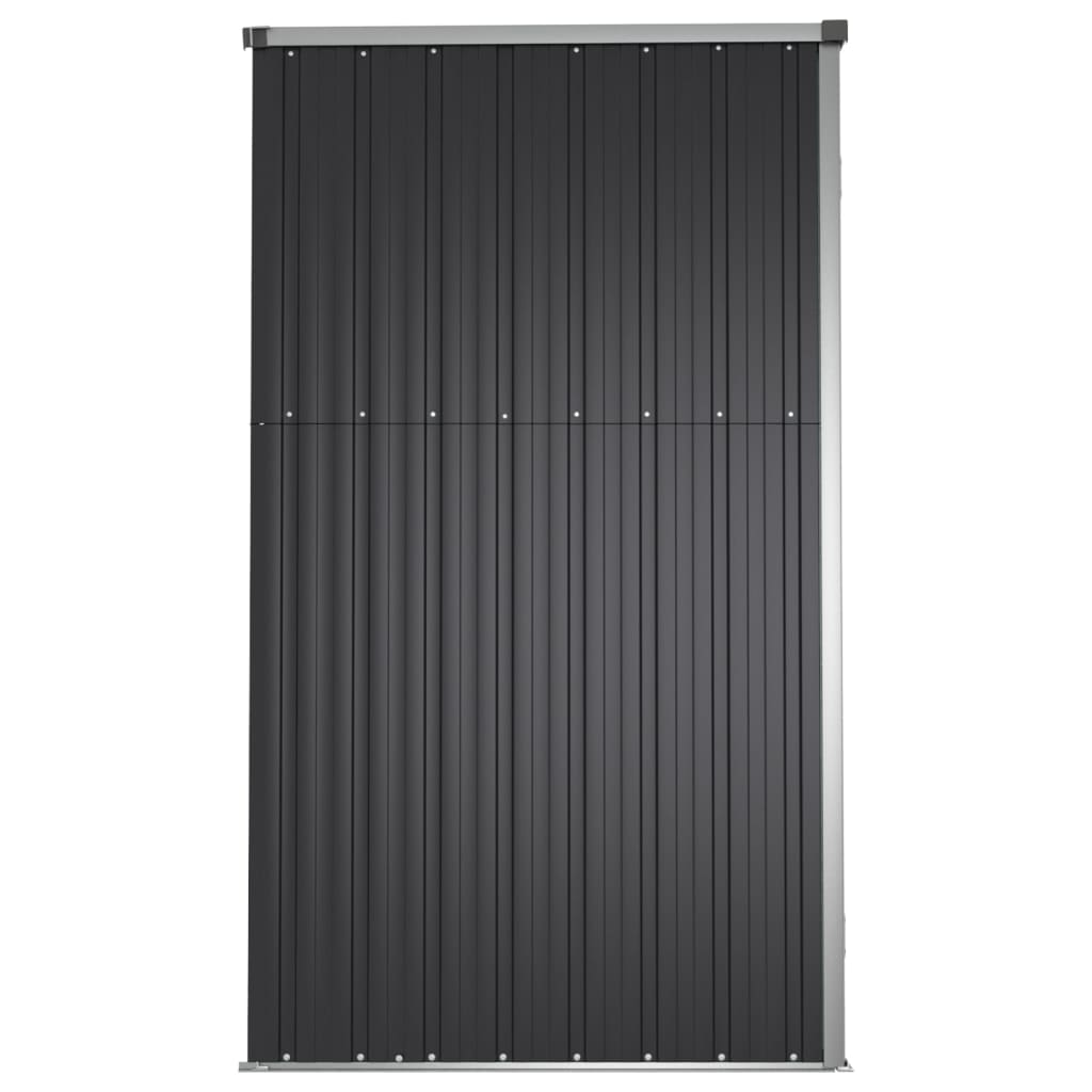 vidaXL Abri à outils de jardin anthracite 161x89x161cm acier galvanisé