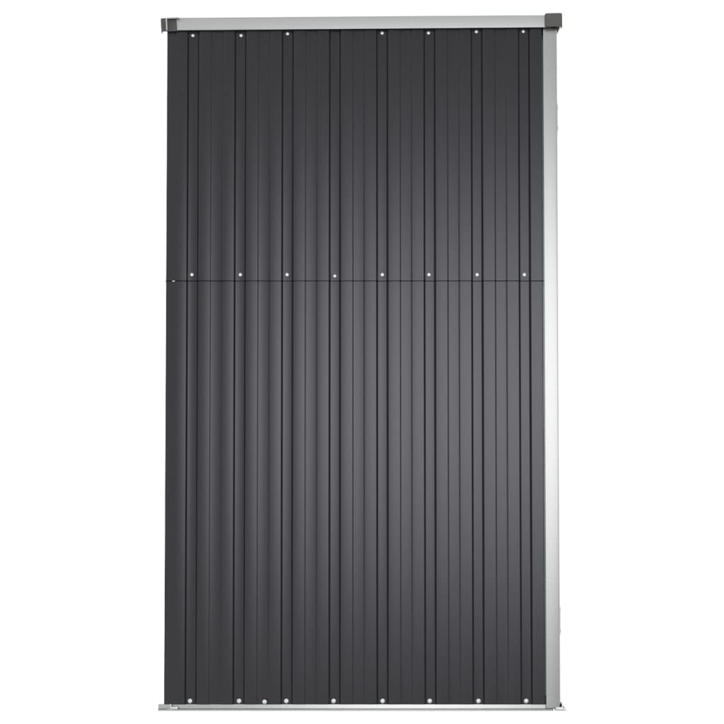 vidaXL Abri à outils de jardin anthracite 225x89x161cm acier galvanisé