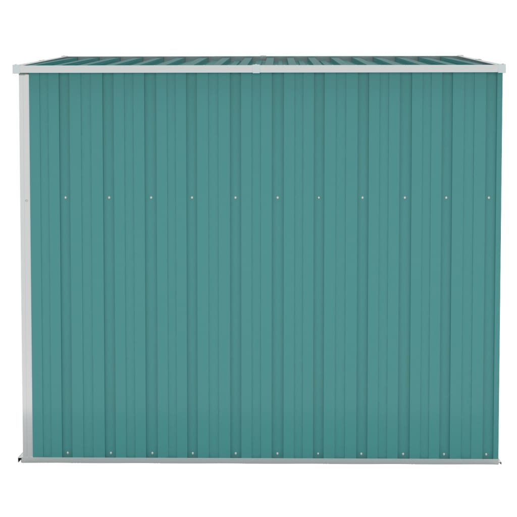 vidaXL Abri de jardin mural Vert 118x194x178 cm Acier galvanisé