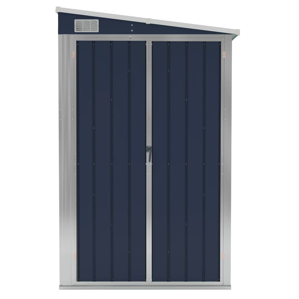 vidaXL Abri de jardin mural Anthracite 118x194x178 cm Acier