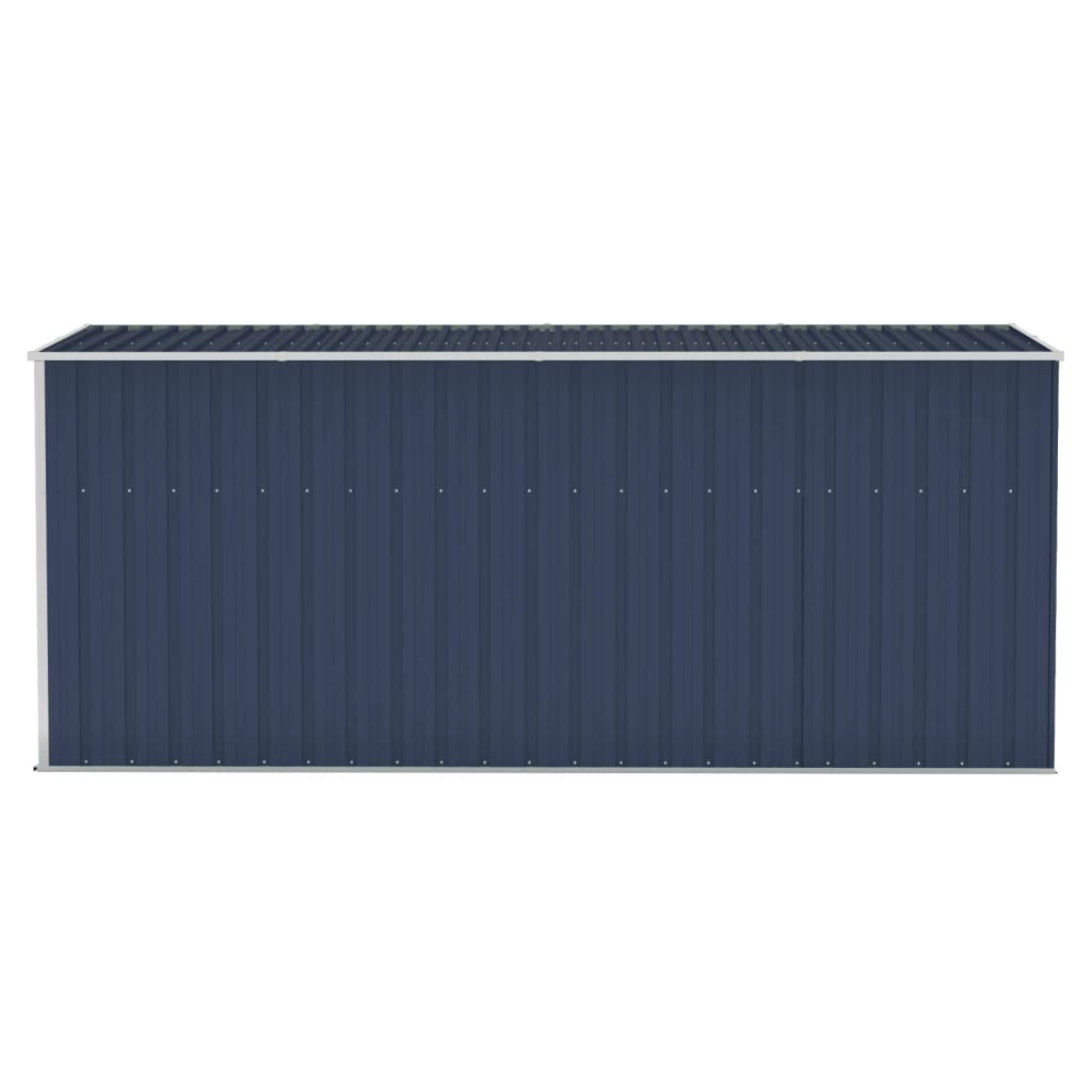 vidaXL Abri de jardin mural Anthracite 118x382x178 cm Acier