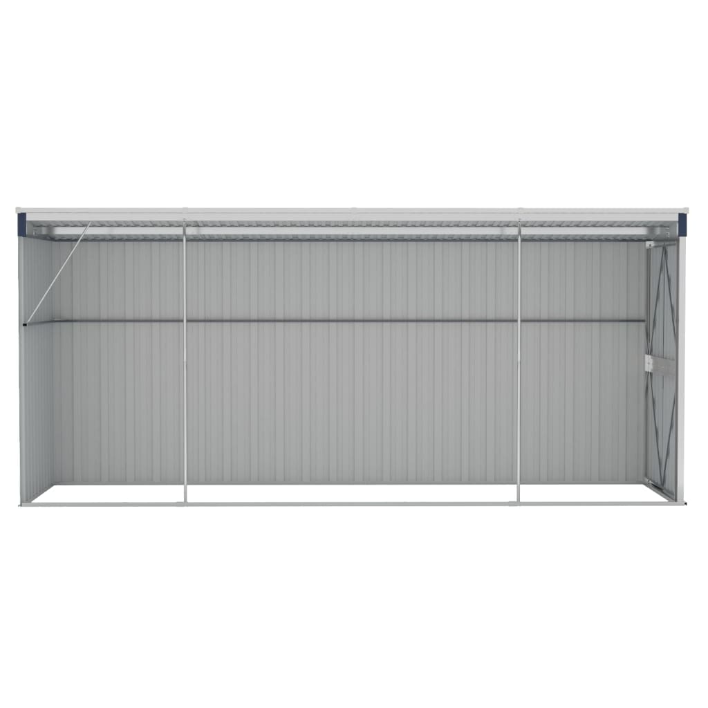 vidaXL Abri de jardin mural Anthracite 118x382x178 cm Acier