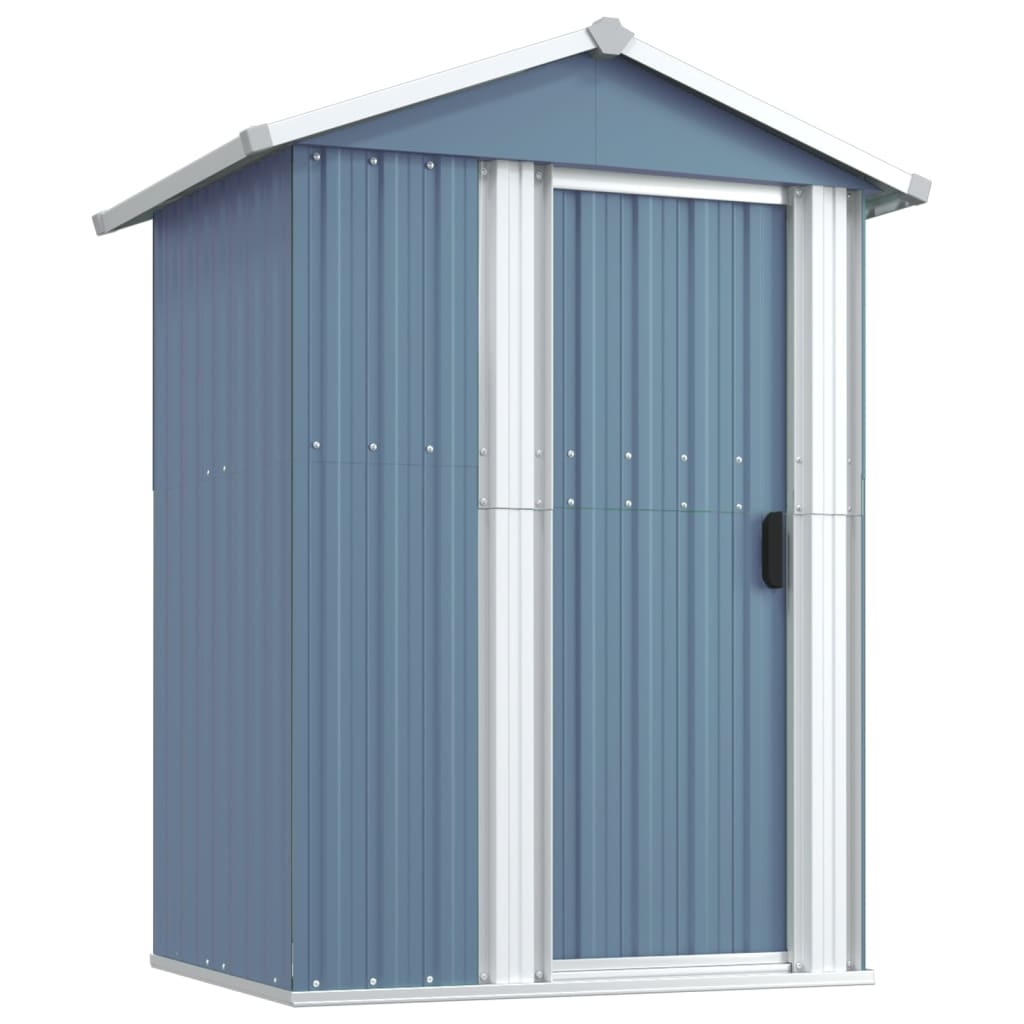 vidaXL Abri de jardin Gris 126x97,5x177 cm Acier galvanisé