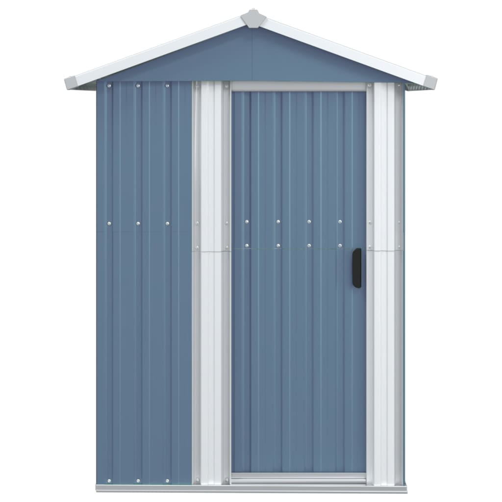 vidaXL Abri de jardin Gris 126x97,5x177 cm Acier galvanisé