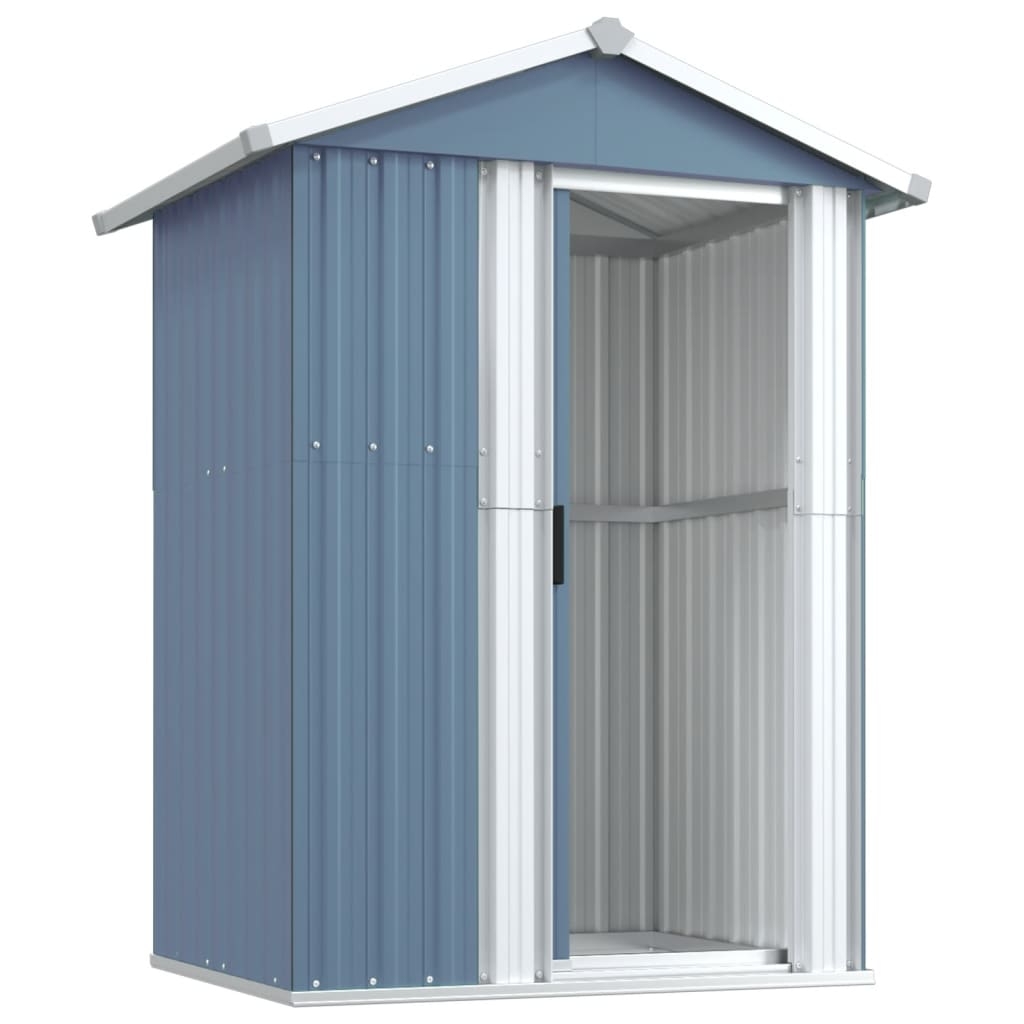 vidaXL Abri de jardin Gris 126x97,5x177 cm Acier galvanisé