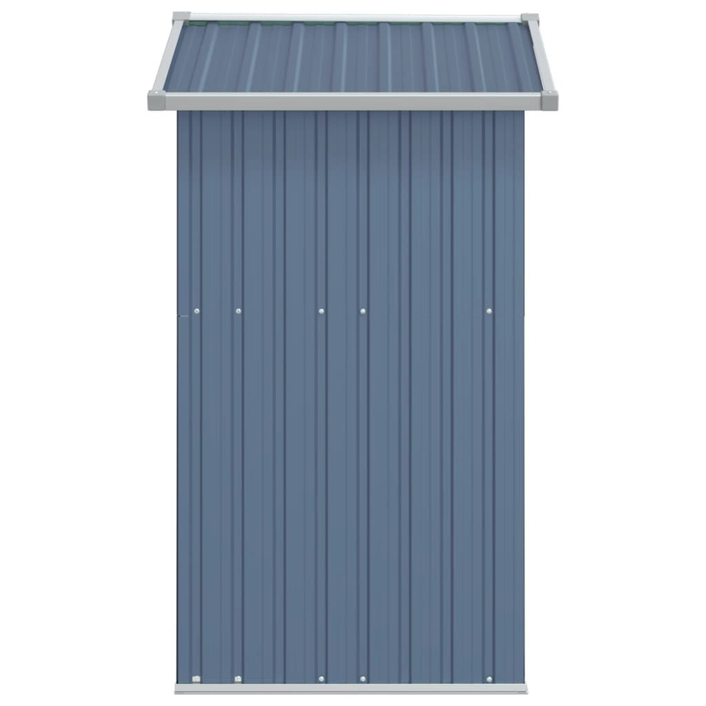 vidaXL Abri de jardin Gris 126x97,5x177 cm Acier galvanisé