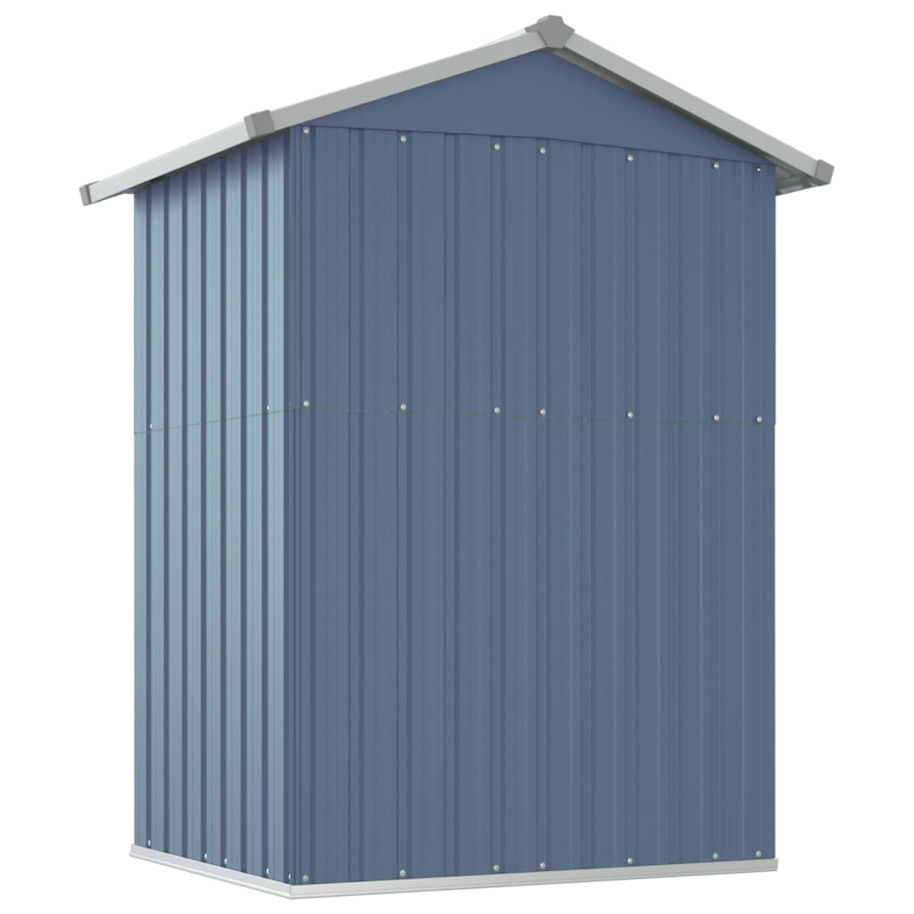 vidaXL Abri de jardin Gris 126x97,5x177 cm Acier galvanisé