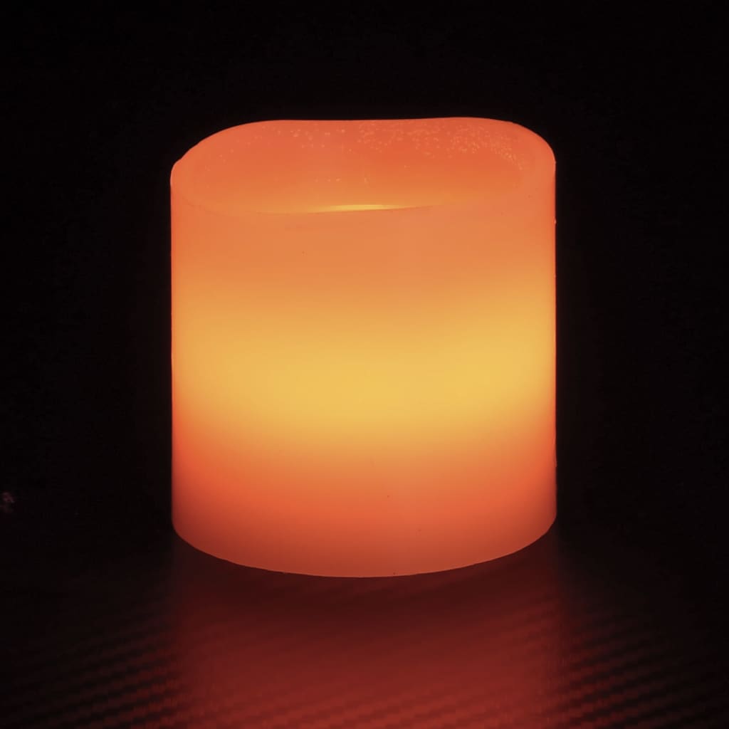vidaXL Bougies électriques à LED 24 pcs Blanc chaud