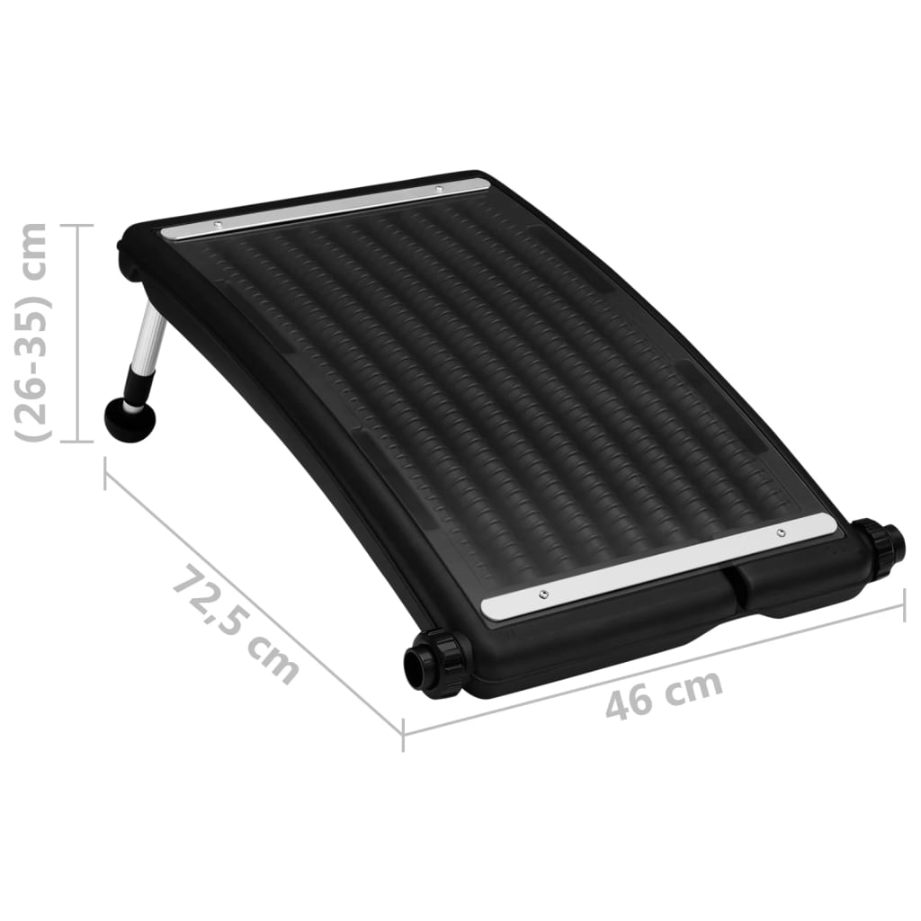 vidaXL Panneau de chauffage solaire de piscine incurvé 72,5x46 cm