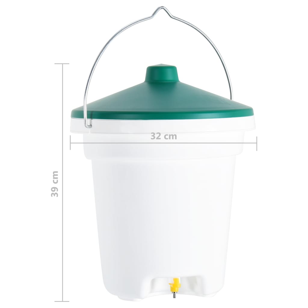 vidaXL Abreuvoir pour volailles avec tétines 12 L