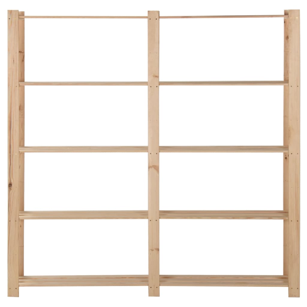 vidaXL Étagère de stockage 5 niveaux 170x28,5x170cm Bois de pin massif