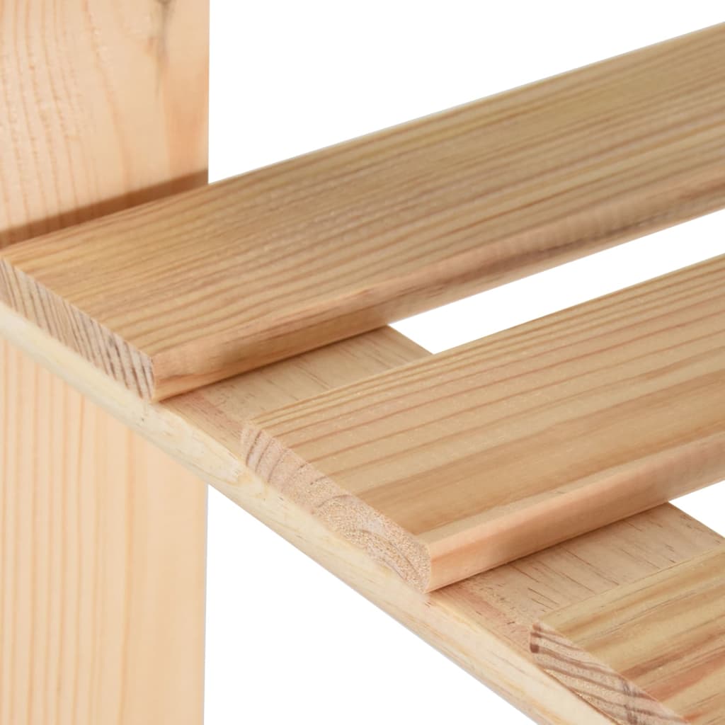 vidaXL Étagère de stockage 5 niveaux 80x28,5x170 cm Bois de pin massif